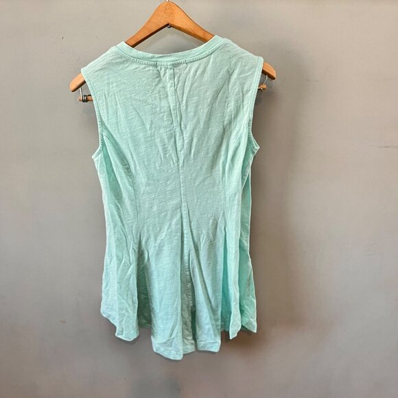 New Eri + Ali Teal Sleeveless Flowy Tunic‎ Tank Top XS - Picture 6 of 6